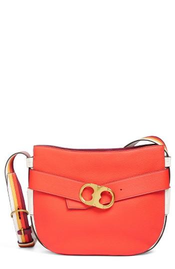Tory Burch Gemini Belted Small Leather Crossbody -