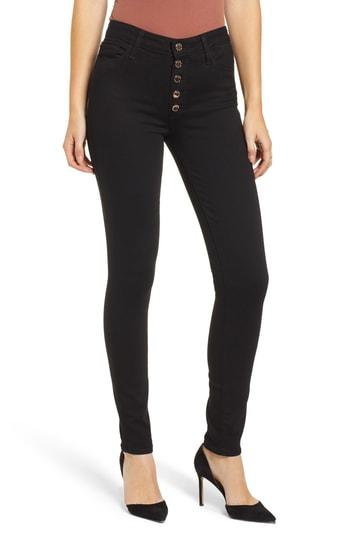 Women's Paige Transcend Hoxton High Waist Ultra Skinny Jeans - Black