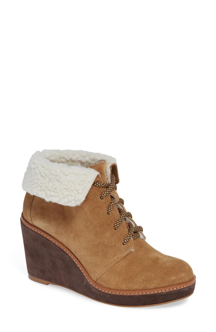 Women's Caslon Henry Wedge Bootie .5 M - Brown