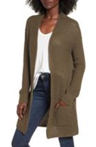 Women's Trouve Lace-up Back Cardigan - Green