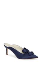 Women's Something Bleu Etu Bow Mule .5 M - Blue