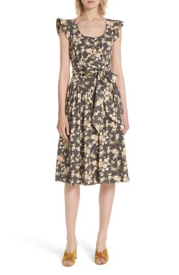 Women's La Vie Rebecca Taylor Madeleine Sleeveless Cotton Dress - Grey