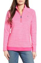 Women's Vineyard Vines Brandywine Stripe Quarter Zip Pullover