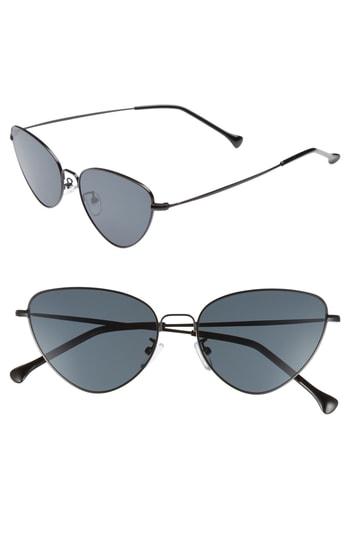 Women's Shady Lady The Bella 55mm Cat Eye Sunglasses - Black