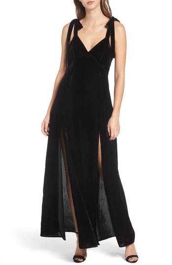Women's Privacy Please Jupiter Velvet Maxi Dress - Black
