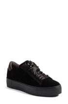 Women's Kennel & Schmenger Big Velvet Lace-up Sneaker .5 M - Black