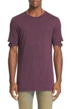 Men's Helmut Lang Sliced Sleeve T-shirt - Purple