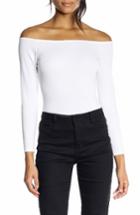 Women's Kendall + Kylie Off The Shoulder Bodysuit - White