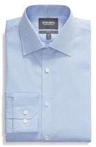 Men's Bonobos Clifton Slim Fit Houndstooth Dress Shirt .5 33 - Blue