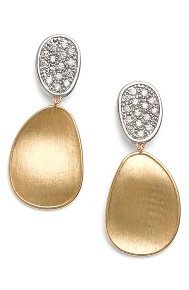 Women's Marco Bicego 'lunaria' Diamond Drop Earrings