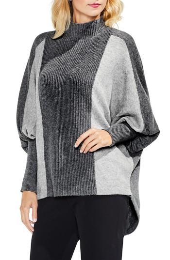 Women's Vince Camuto Dolman Sleeve Colorblock Sweater - Grey