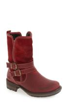 Women's Bos. & Co. 'sahara' Buckle Strap Waterproof Bootie .5-7us / 37eu - Red