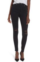 Women's Dr. Denim Supply Co. Moxy Ripped Knee Skinny Jeans - Black