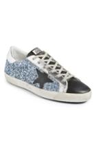 Women's Golden Goose Superstar Glitter Sneaker Eu - Blue