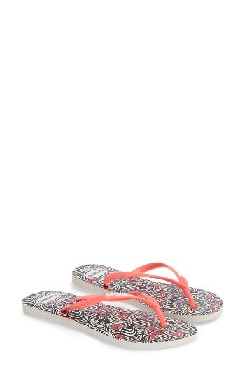 Women's Havaianas Slim Millennial Disney Thematic Flip Flop /36 Br - Pink
