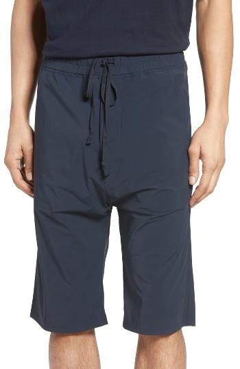 Men's Vince Drop Crotch Shorts - Blue
