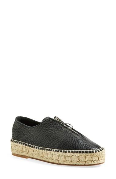 Women's Alexander Wang 'devon' Espadrille Flat Us / 37eu - Black