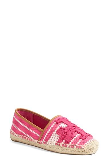 Women's Tory Burch Shaw Espadrille M - Pink