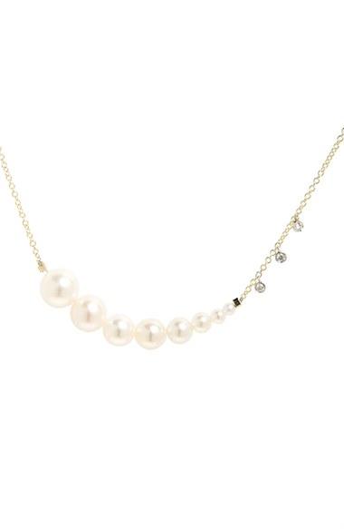 Women's Meirat Pearl & Diamond Necklace