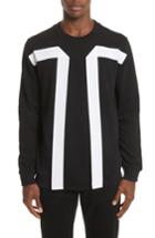 Men's Givenchy Flying Bands Crewneck Sweatshirt, Size - Black