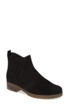 Women's Gabor Suede Bootie .5 M - Black