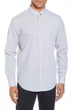 Men's Theory Murray Trim Fit Pixel Print Sport Shirt - Blue