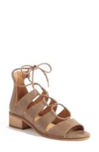 Women's Lucky Brand Tazu Lace-up Sandal .5 M - Brown