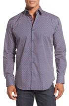 Men's Bugatchi Classic Fit Sport Shirt, Size - Purple