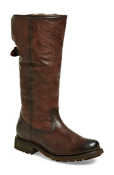 Women's Frye 'valerie' Pull On Shearling Boot .5 M - Brown