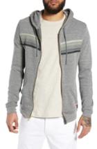Men's Aviator Nation 5-stripe Zip Hoodie - Grey