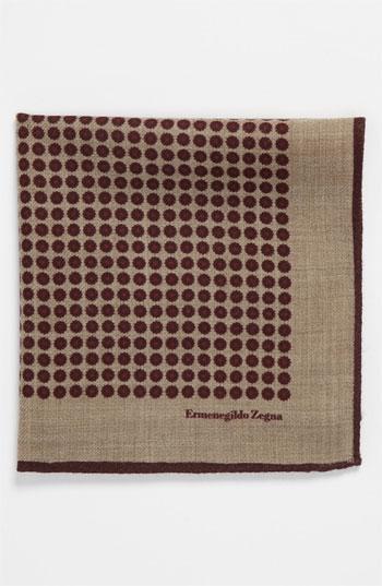 Ermenegildo Zegna Wool Pocket Square