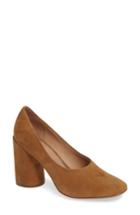 Women's Linea Paolo Cherie Round Toe Pump M - Beige