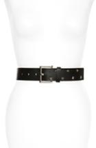 Women's Accessory Collective Star Stud Faux Leather Belt