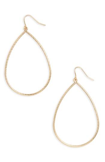 Women's Halogen Large Textured Teardrop Earrings
