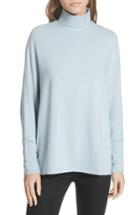 Women's Majestic Filatures French Terry Relaxed Turtleneck - Blue