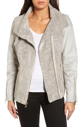 Women's Vince Camuto Faux Shearling Jacket - Grey