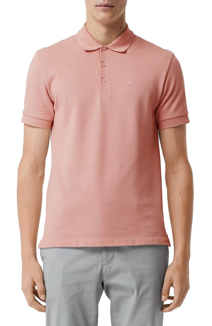 Men's Burberry Hartford Pique Polo - Pink