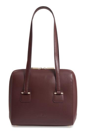 Celine Dion Triad Faux Leather Tote - Burgundy
