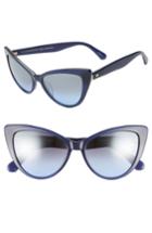Women's Kate Spade New York Karina 56mm Cat Eye Sunglasses - Blue