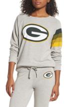 Women's Junk Food Nf Green Bay Packers Hacci Sweatshirt - Grey
