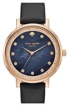 Women's Kate Spade New York 'monterey' Leather Strap Watch, 35mm