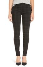 Women's Wit & Wisdom Ab-solution Side Zip Plaid Skinny Pants (similar To 14w) - Black