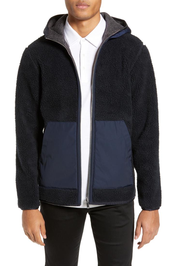 Men's Theory Polar Fleece Reversible Zip Hoodie