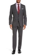 Men's Boss Huge/genius Trim Fit Check Suit