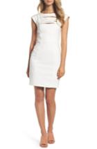 Women's French Connection 'estelle' Bar Front Sheath Dress - White