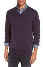 Men's Rodd & Gunn 'inchbonnie' Wool & Cashmere V-neck Sweater, Size - Purple