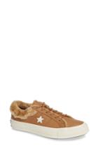 Women's Converse One Star Street Warmer Faux Fur Lined Low Top Sneaker M - Brown