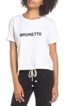 Women's Brunette The Label Brunette Crop Tee - White