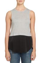 Women's 1.state Crepe Hem Tank, Size - Grey