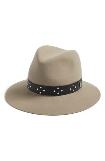 Women's Rag & Bone Floppy Brim Wool Felt Fedora - Beige
